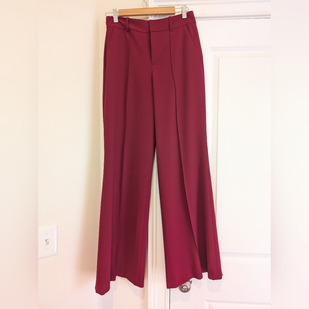 Alice + Olivia Dylan High Rise Wide Leg Pants Size 4